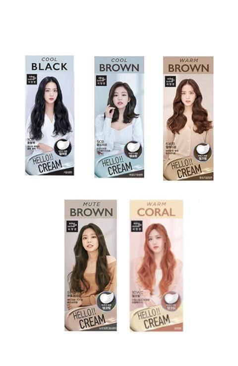 Mise En Scene Hello Cream Hair Color - Cool Brown 5CB - Palace Beauty Galleria