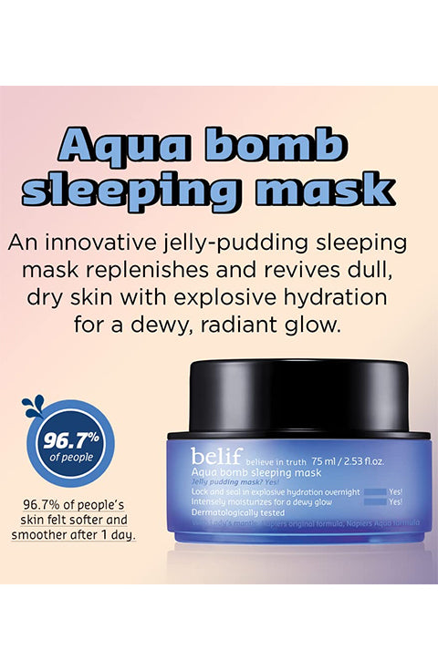 belif Aqua Bomb Sleeping Mask 75Ml - Palace Beauty Galleria