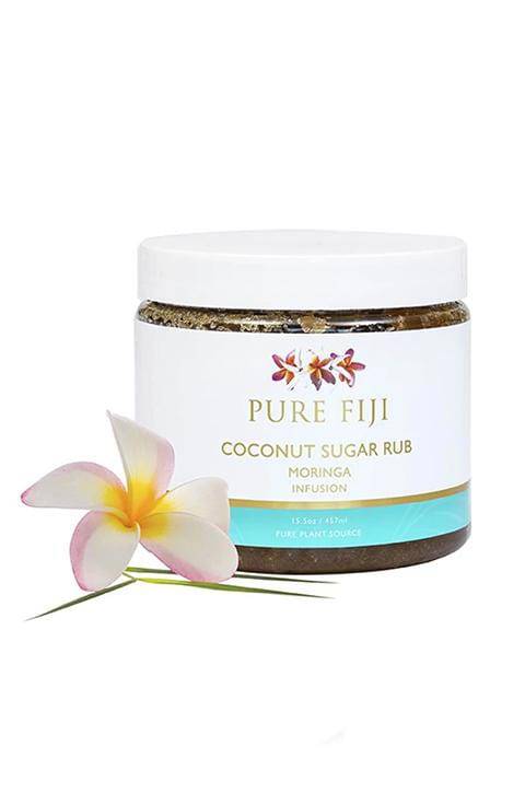 Pure Fiji Coconut Sugar Rub Moringa 457Ml - Palace Beauty Galleria