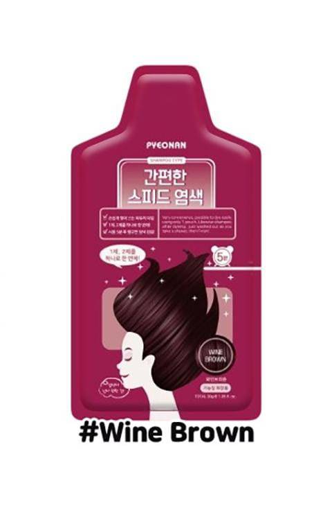 Pyeonan 5-Minute Speed Hair Dye (Shampoo Type)  4 Color - Palace Beauty Galleria