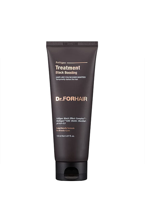 Dr.FORHAIR Folligen Black Boosting Biotin Treatment 150Ml - Palace Beauty Galleria