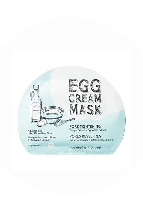 too cool for school Egg Cream Mask Pore Tightening 1Pcs, 10Pcs - Palace Beauty Galleria