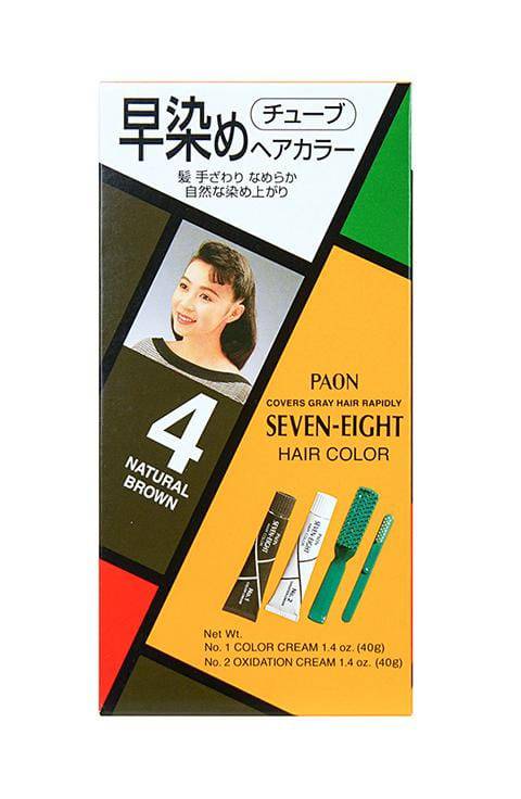 Paon 7-8 Minute Natural Hair Dyeing Color Rapid Permanent Cover 4.5.6.7 - Palace Beauty Galleria
