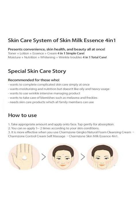 Charmzone Skin Milk Essence 4in1 5in1 150ml - Palace Beauty Galleria
