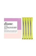 Diane Cold Wave Rods Yellow Long 3/16" 12 Pack DCW8 - Palace Beauty Galleria