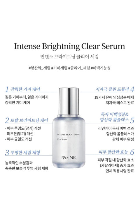 Re:NK Intense Brightening Clear Serum 40ml - Palace Beauty Galleria