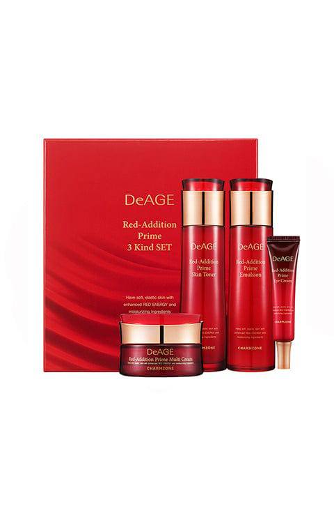 Charmzone DeAGE Red-Addition Prime 3 Kind Set - Palace Beauty Galleria