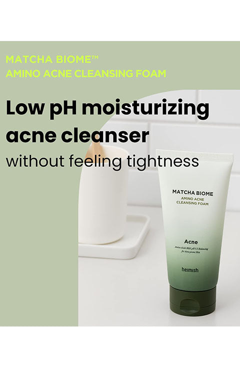 heimish Matcha Biome Amino Acne Cleansing Foam 5.07fl.oz - Palace Beauty Galleria