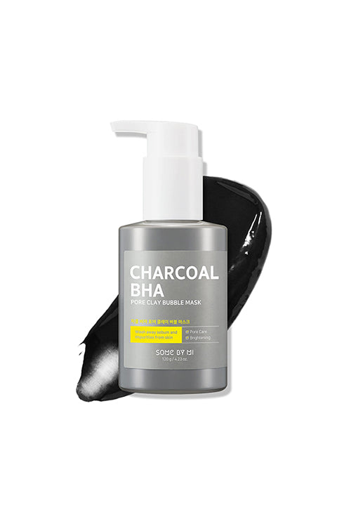 SOME BY MI Charcoal BHA Pore Clay Bubble Mask - 4.23Oz, 120g - Palace Beauty Galleria