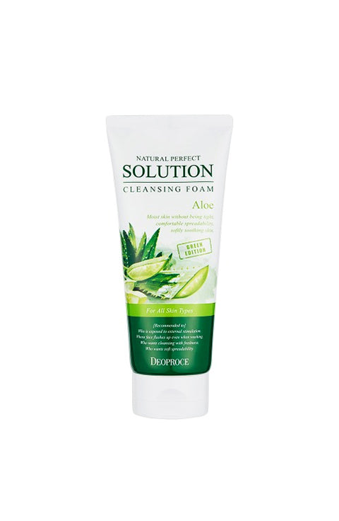 DEOPROCE NATURAL PERFECT SOLUTION CLEANSING FOAM -3Style - Palace Beauty Galleria