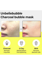 SOME BY MI Charcoal BHA Pore Clay Bubble Mask - 4.23Oz, 120g - Palace Beauty Galleria