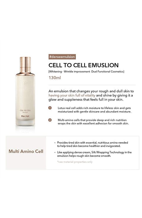 Re:NK Cell To Cell Emulsion 130Ml - Palace Beauty Galleria