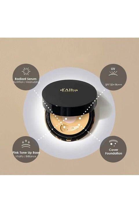 d'Alba - Skin Fit Grinding Serum Cover Pact - 20g - Palace Beauty Galleria