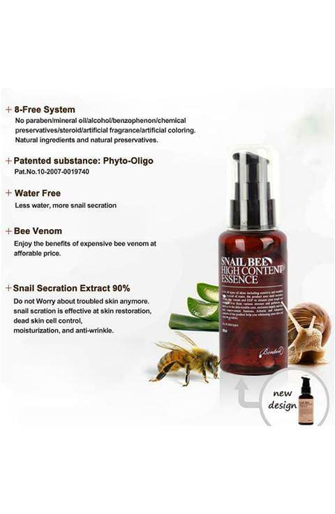 Benton - Snail Bee High Content Essence 60ml - Palace Beauty Galleria