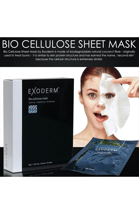 Exoderm Bio Cellulose Sheet Masks 1Pcs, 1Box(10Pcs) - Palace Beauty Galleria