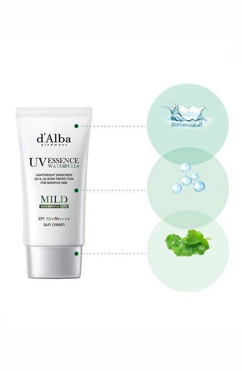 d'Alba - Waterfull Mild Sun Cream - 50ml - Palace Beauty Galleria