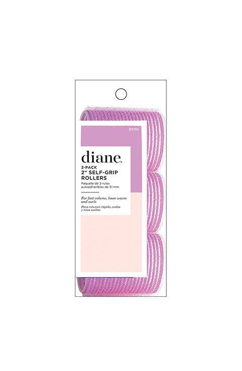 Diane Self Grip Rollers, Purple, 2 Inch, 3 Count - Palace Beauty Galleria