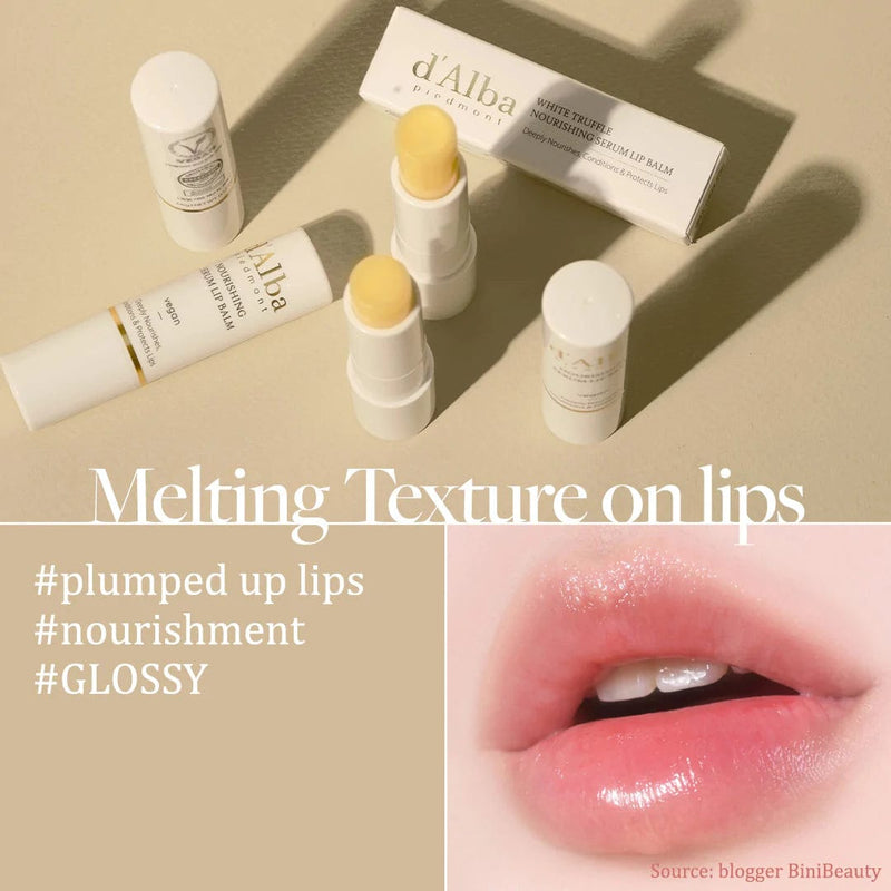 d'Alba White Truffle Nourishing Serum Lip Balm - Palace Beauty Galleria