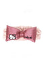 The Crème Shop Hello Kitty Pink Satin Plush Spa Headband | Cruelty-Free & Vegan - Palace Beauty Galleria