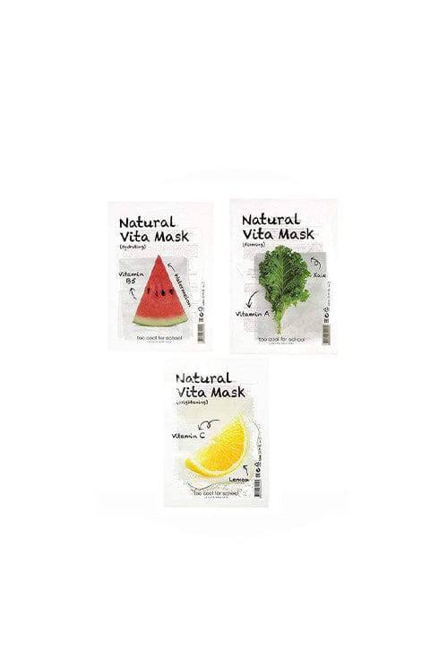 Too Cool For School Natural Vita Mask 23ml 1pcs (3 Types) - Palace Beauty Galleria
