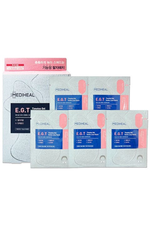 MEDIHEAL E.G.T Timetox Gel Smile-line Patch Anti-Wrinkle Patches 1Pcs, 1Box(5pcs) - Palace Beauty Galleria