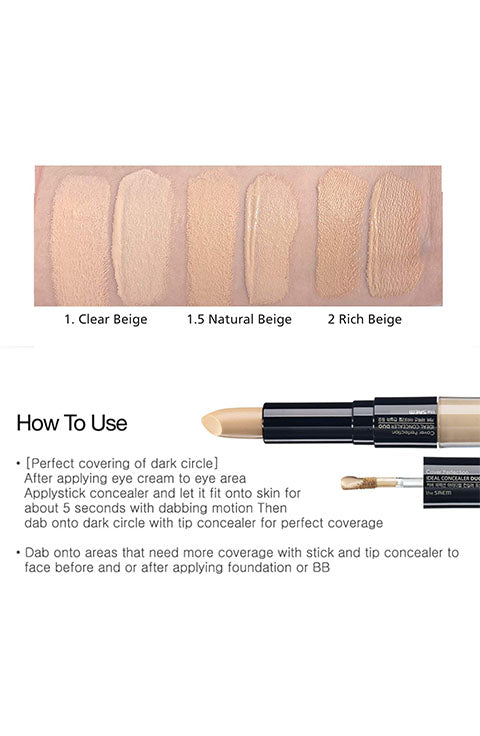 undskyld frisør dollar THE SAEM Cover Perfection Ideal Concealer Duo- 3Color | Palace Beauty  Galleria