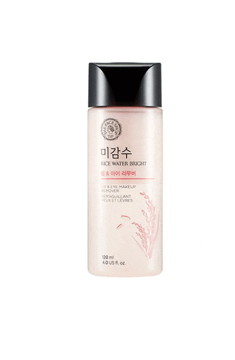 [THE FACE SHOP] Rice Water Bright Makeup Remover For Eye & Lip-120ml - Palace Beauty Galleria