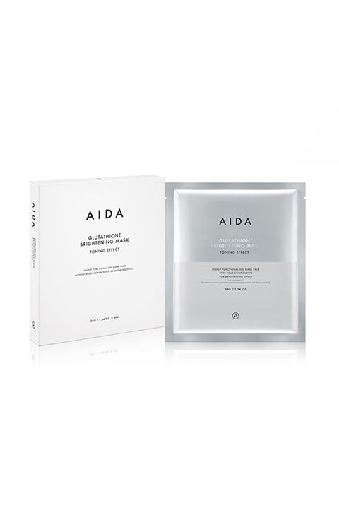AIDA Cosmetic Glutathione Brightening Mask Toning Effect 1pcs, 1Box (4pcs) - Palace Beauty Galleria