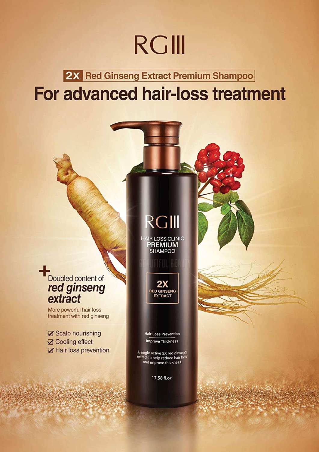 Rgiii rg3 rgiii premium hair loss clinic shampoo set palace beauty galleria