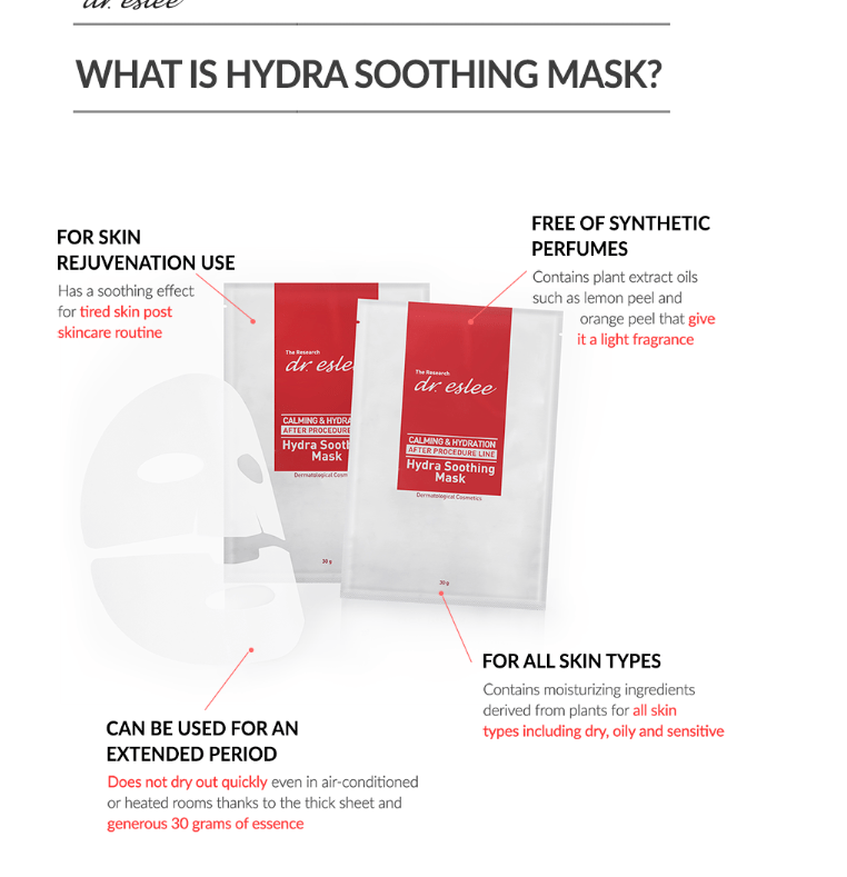 dr.eslee Hydra Soothing Mask - Palace Beauty Galleria