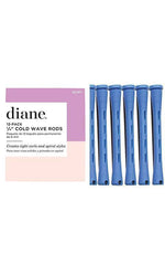 Diane Cold Wave Rods, Blue, 1/4", 12/bag, Set of 12 DCW7 - Palace Beauty Galleria
