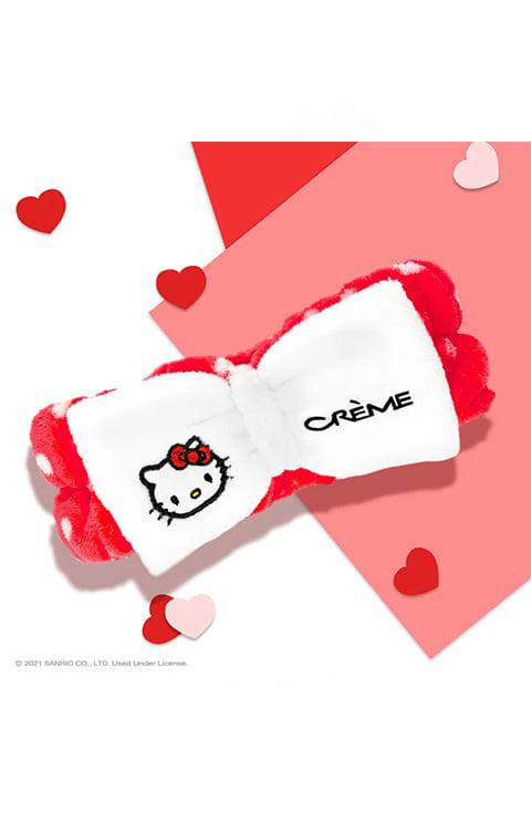The Crème Shop  Hello Kitty Classic White Spa Teddy Headyband™ | Cruelty-Free & Vegan - Palace Beauty Galleria