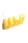 Diane 4 Pack Self grip Ionic ceramic Thermal Rollers * Yellow 1-1/4-inch - Palace Beauty Galleria