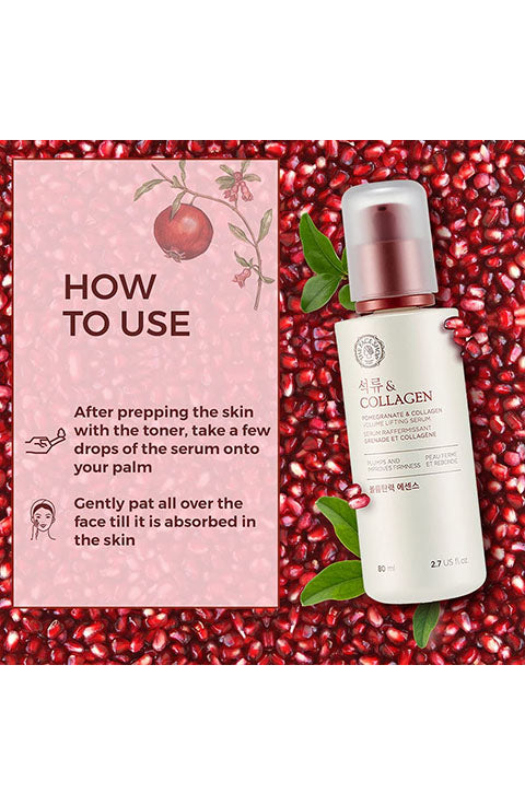 The Face Shop Pomegranate & Collagen Volume Lifting Serum 80ML - Palace Beauty Galleria