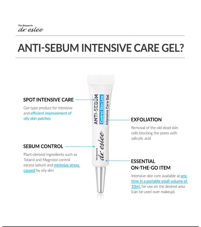 Dr Eslee Anti-Sebum Intensive Care Gel 10ml - Palace Beauty Galleria