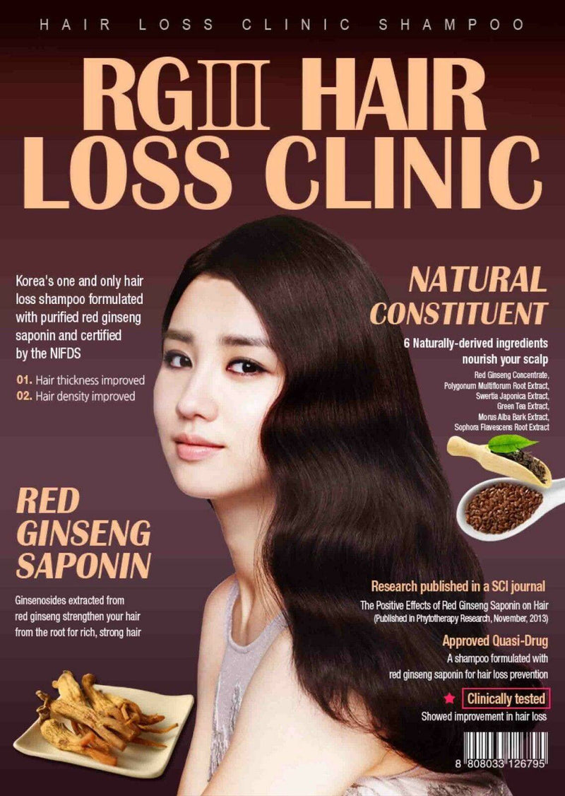RGIII Red Ginseng Hair Loss Clinic Shampoo 3pcs Set | Palace