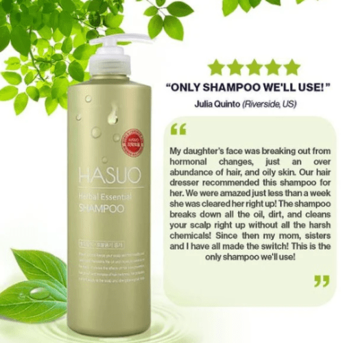 HASUO Herbal Essential Shampoo - Palace Beauty Galleria